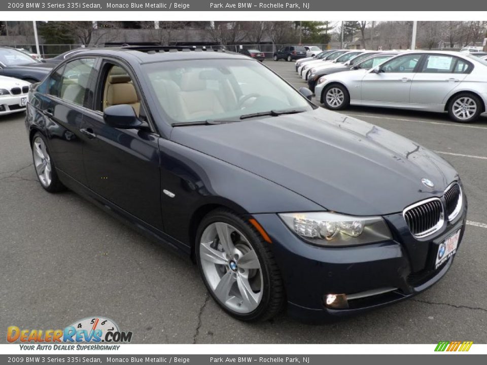 2009 BMW 3 Series 335i Sedan Monaco Blue Metallic / Beige Photo #2