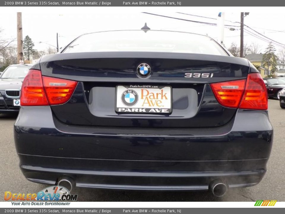 2009 BMW 3 Series 335i Sedan Monaco Blue Metallic / Beige Photo #3