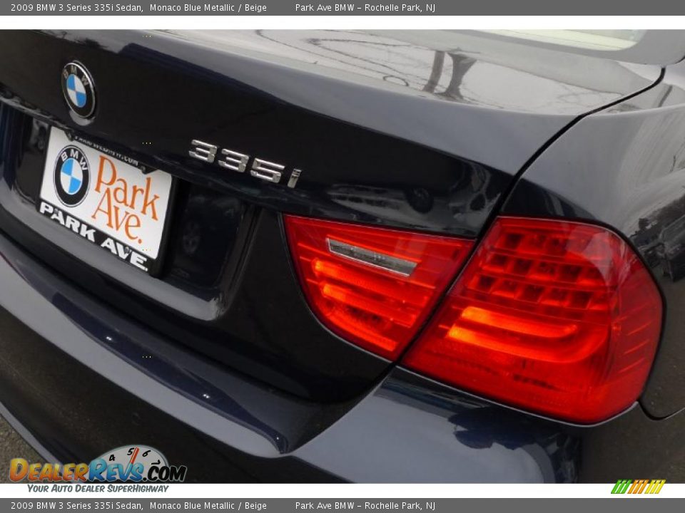 2009 BMW 3 Series 335i Sedan Monaco Blue Metallic / Beige Photo #6