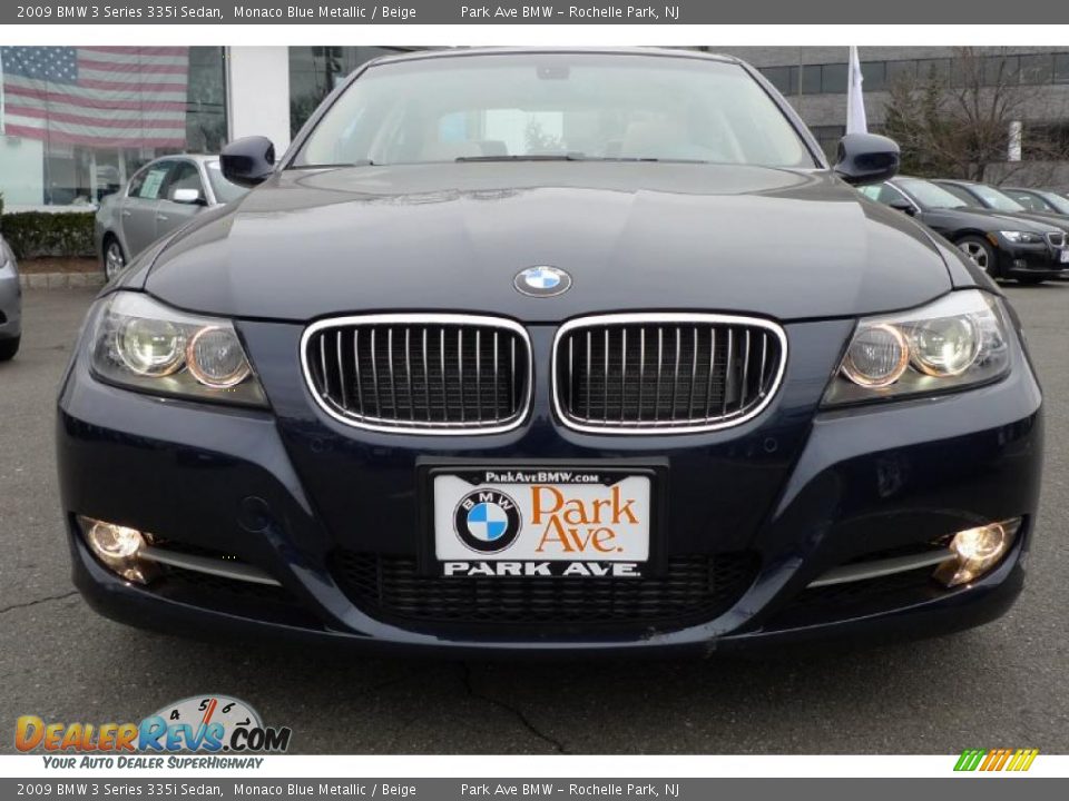 2009 BMW 3 Series 335i Sedan Monaco Blue Metallic / Beige Photo #7
