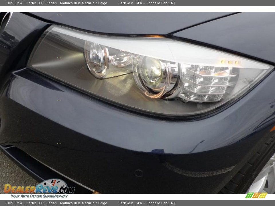 2009 BMW 3 Series 335i Sedan Monaco Blue Metallic / Beige Photo #8