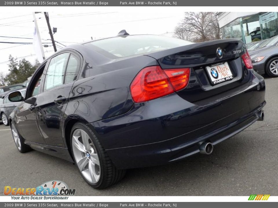 2009 BMW 3 Series 335i Sedan Monaco Blue Metallic / Beige Photo #11