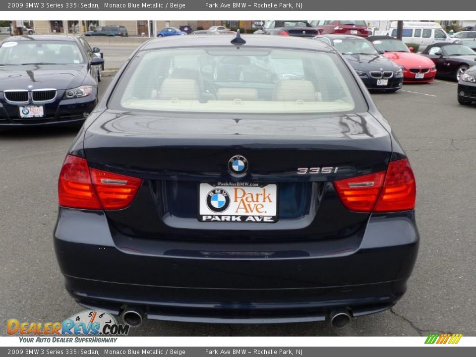 2009 BMW 3 Series 335i Sedan Monaco Blue Metallic / Beige Photo #13