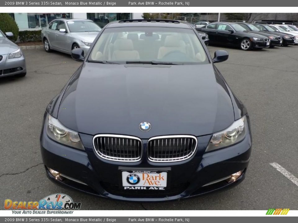 2009 BMW 3 Series 335i Sedan Monaco Blue Metallic / Beige Photo #14