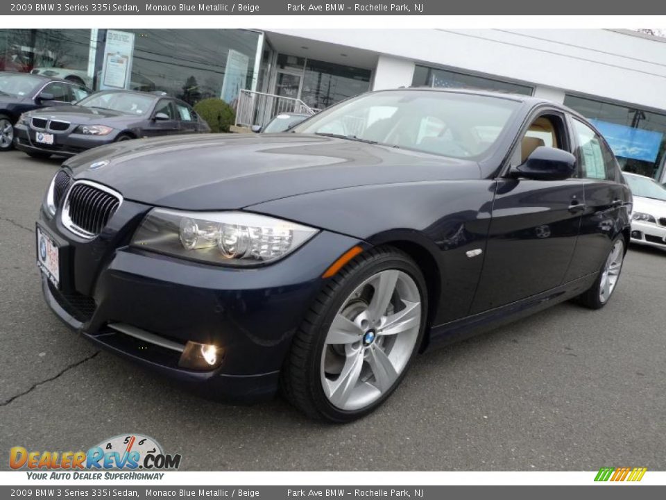 2009 BMW 3 Series 335i Sedan Monaco Blue Metallic / Beige Photo #16