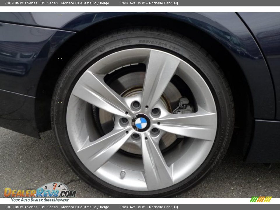 2009 BMW 3 Series 335i Sedan Monaco Blue Metallic / Beige Photo #18