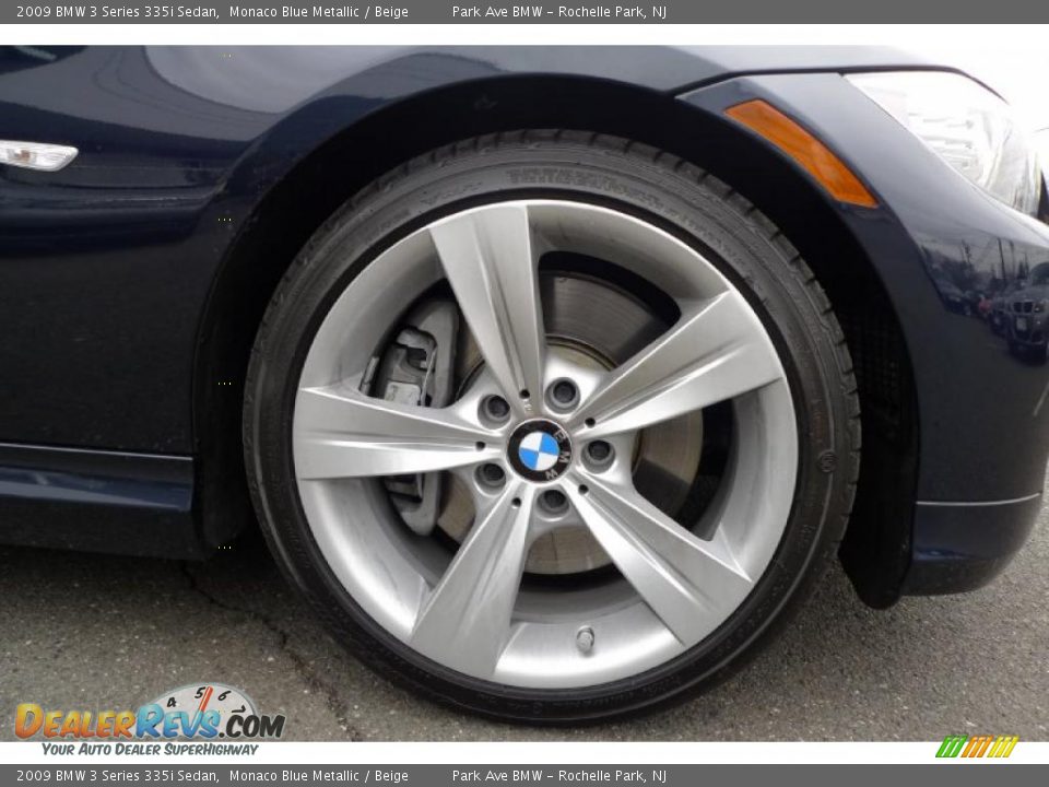 2009 BMW 3 Series 335i Sedan Monaco Blue Metallic / Beige Photo #19