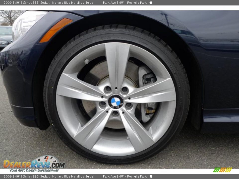 2009 BMW 3 Series 335i Sedan Monaco Blue Metallic / Beige Photo #20