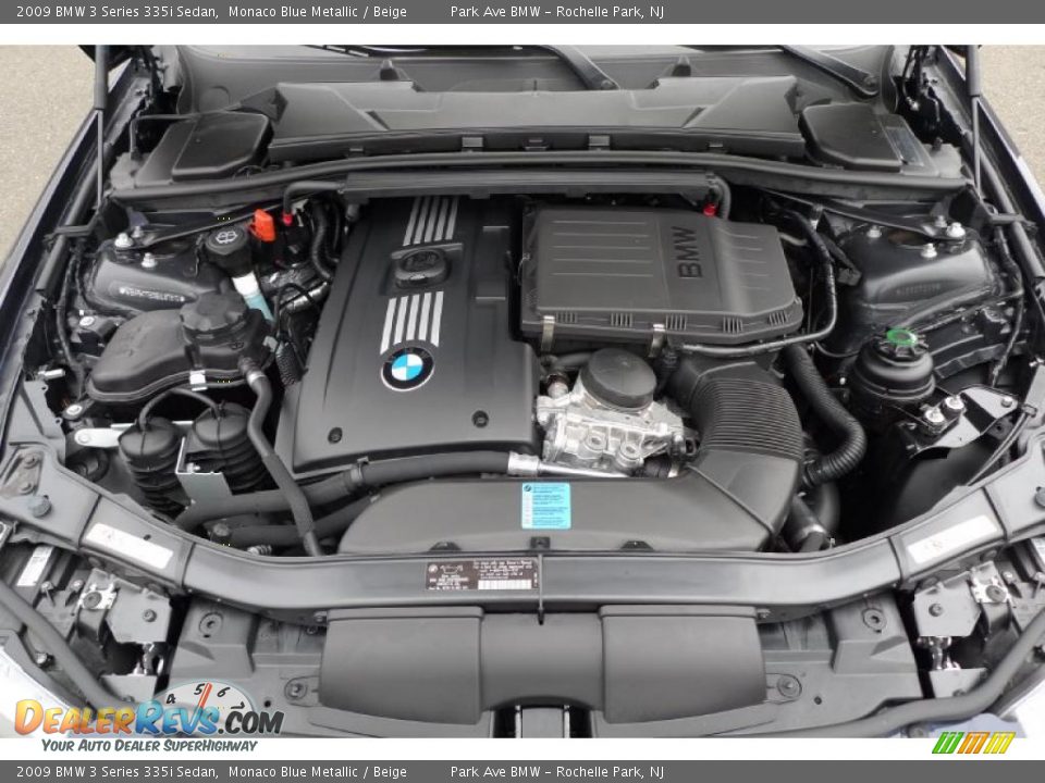 2009 BMW 3 Series 335i Sedan Monaco Blue Metallic / Beige Photo #22