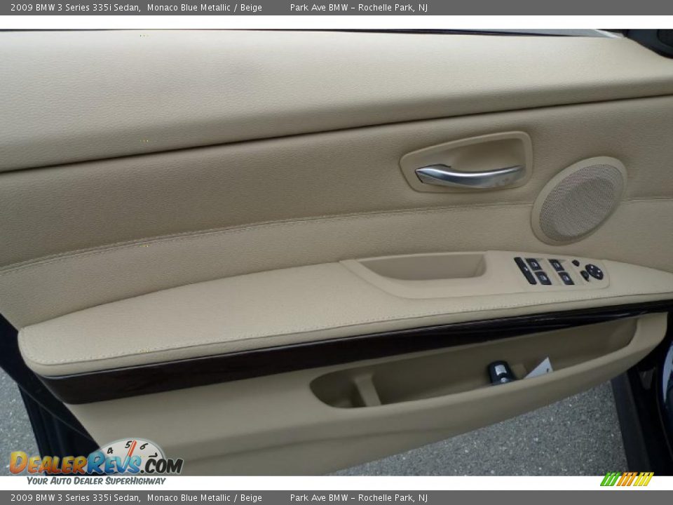 2009 BMW 3 Series 335i Sedan Monaco Blue Metallic / Beige Photo #24