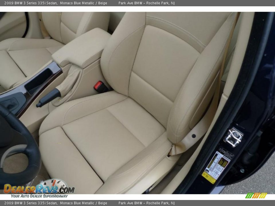 2009 BMW 3 Series 335i Sedan Monaco Blue Metallic / Beige Photo #26