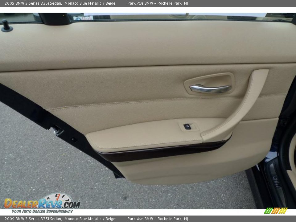2009 BMW 3 Series 335i Sedan Monaco Blue Metallic / Beige Photo #28