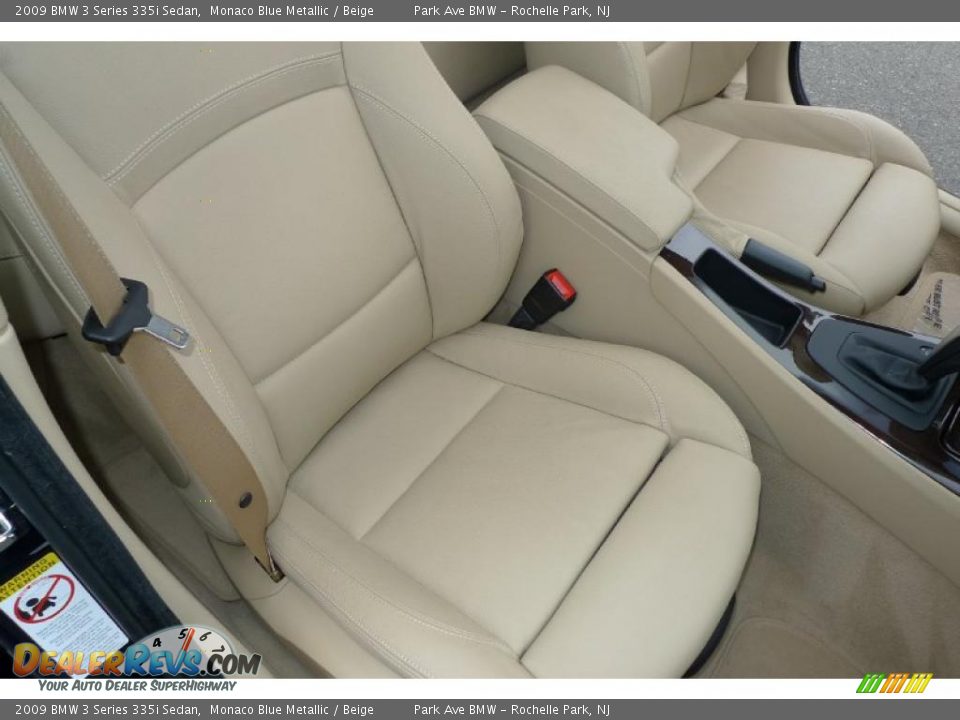 2009 BMW 3 Series 335i Sedan Monaco Blue Metallic / Beige Photo #31