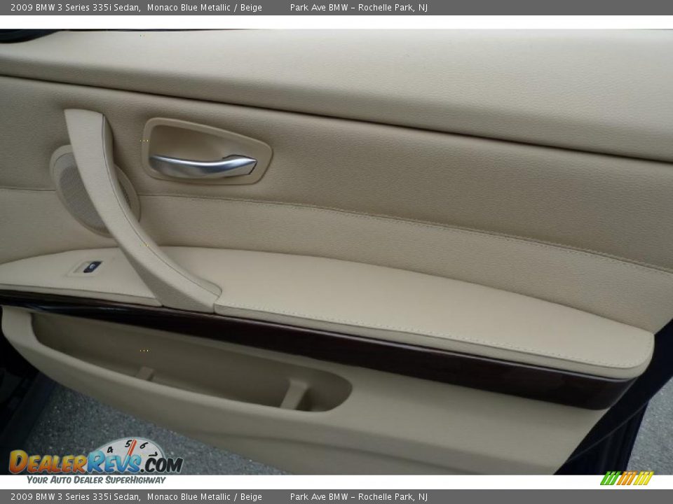 2009 BMW 3 Series 335i Sedan Monaco Blue Metallic / Beige Photo #33