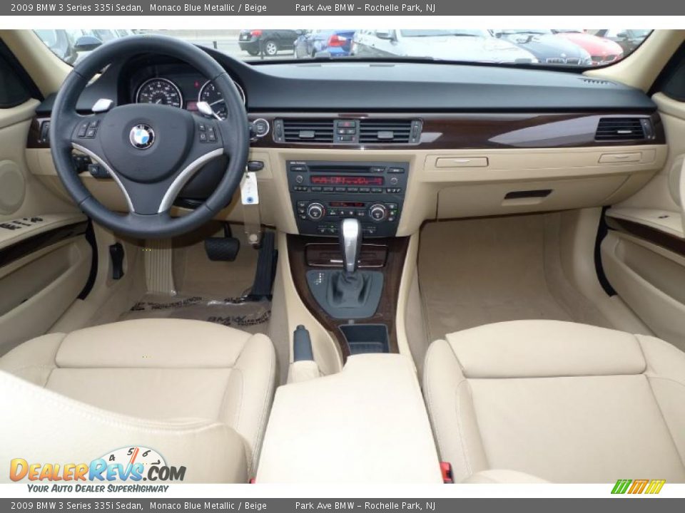 2009 BMW 3 Series 335i Sedan Monaco Blue Metallic / Beige Photo #34