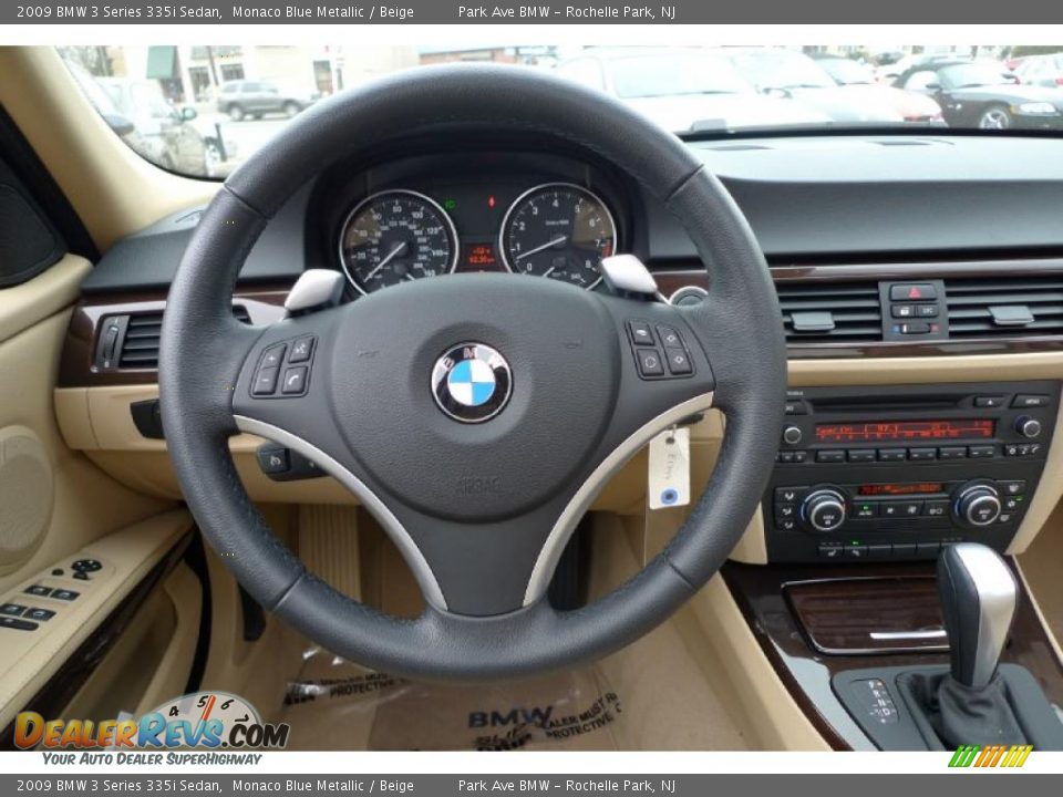 2009 BMW 3 Series 335i Sedan Monaco Blue Metallic / Beige Photo #35