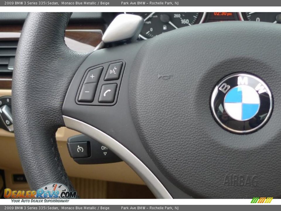 2009 BMW 3 Series 335i Sedan Monaco Blue Metallic / Beige Photo #36