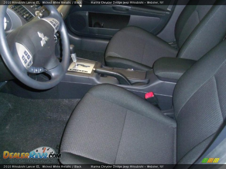 2010 Mitsubishi Lancer ES Wicked White Metallic / Black Photo #2