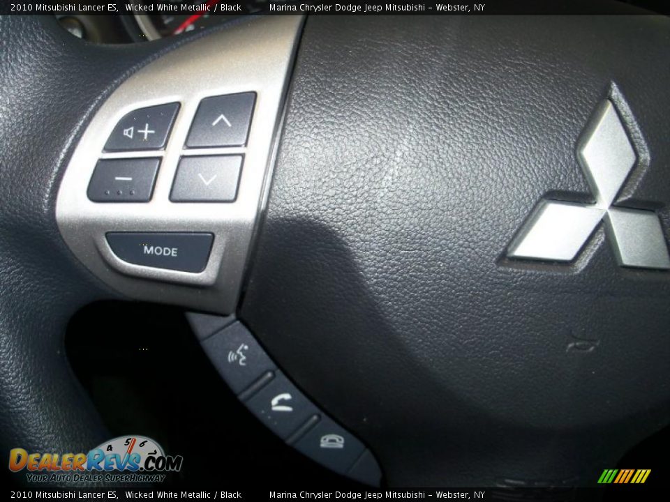 2010 Mitsubishi Lancer ES Wicked White Metallic / Black Photo #5