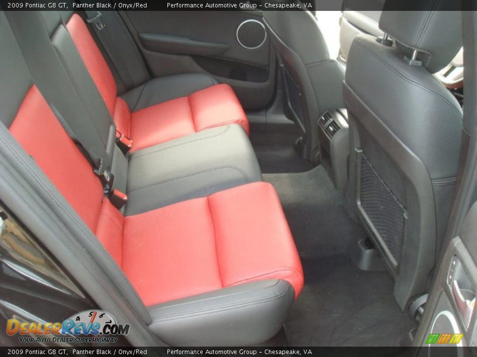 2009 Pontiac G8 GT Panther Black / Onyx/Red Photo #11