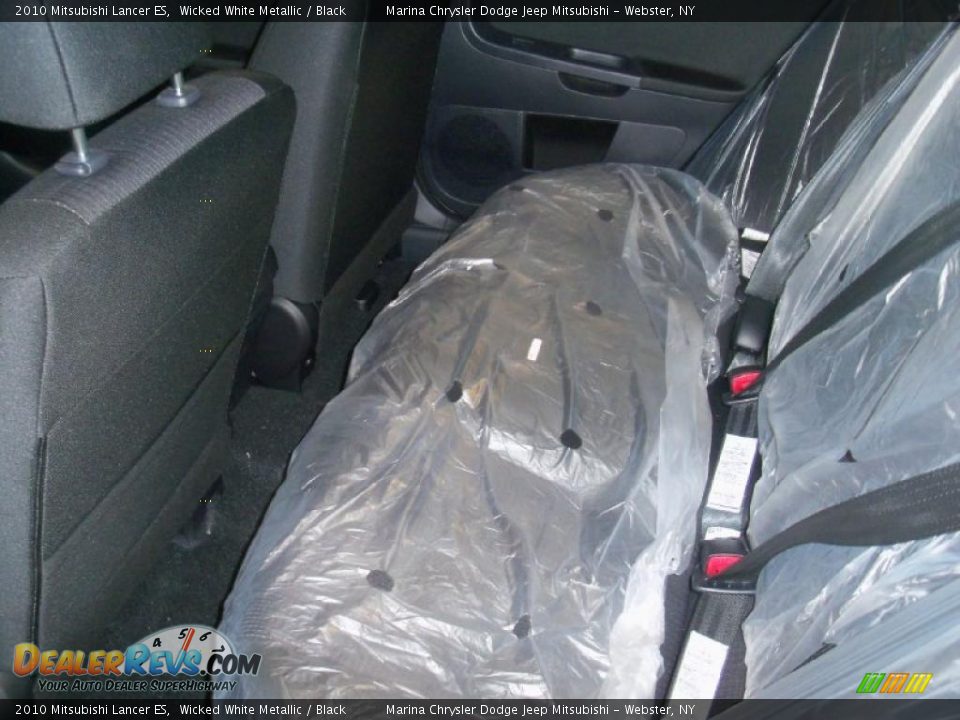 2010 Mitsubishi Lancer ES Wicked White Metallic / Black Photo #15