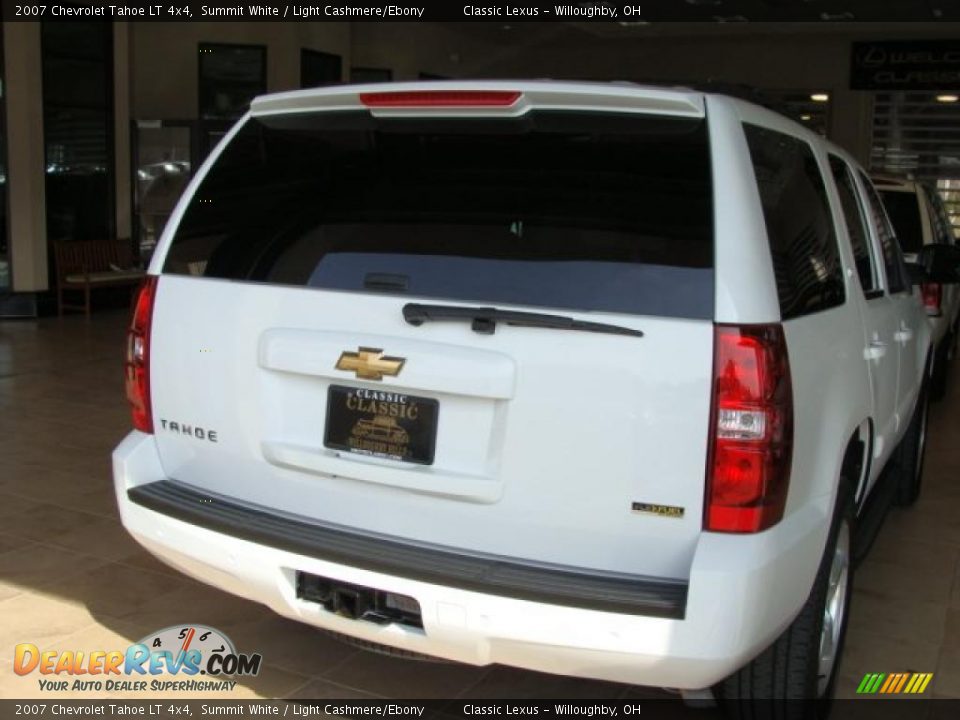 2007 Chevrolet Tahoe LT 4x4 Summit White / Light Cashmere/Ebony Photo #4