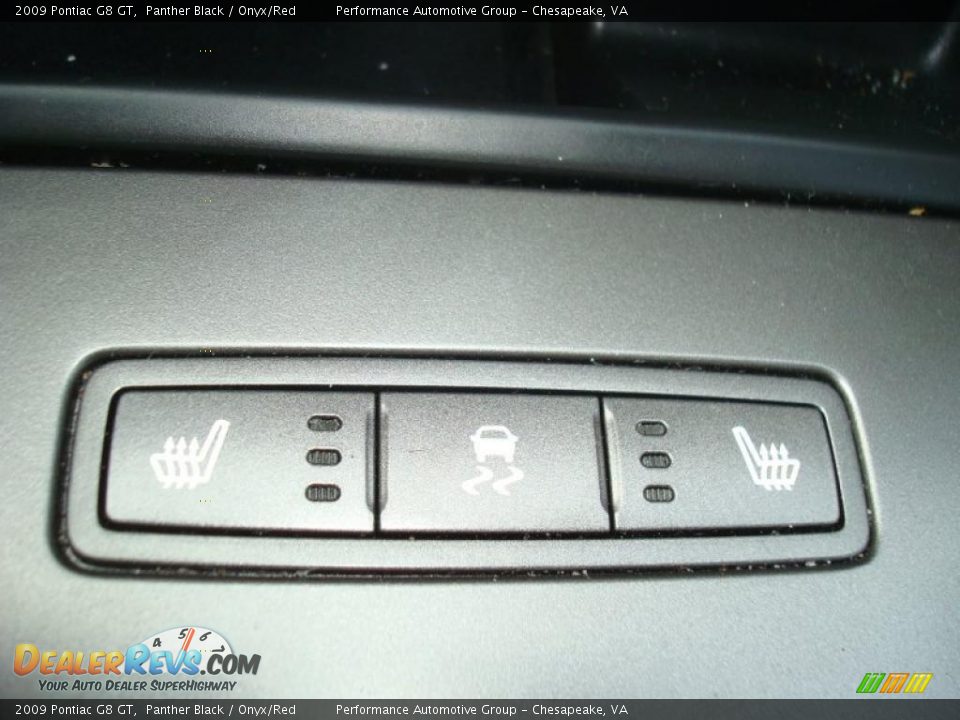 2009 Pontiac G8 GT Panther Black / Onyx/Red Photo #19