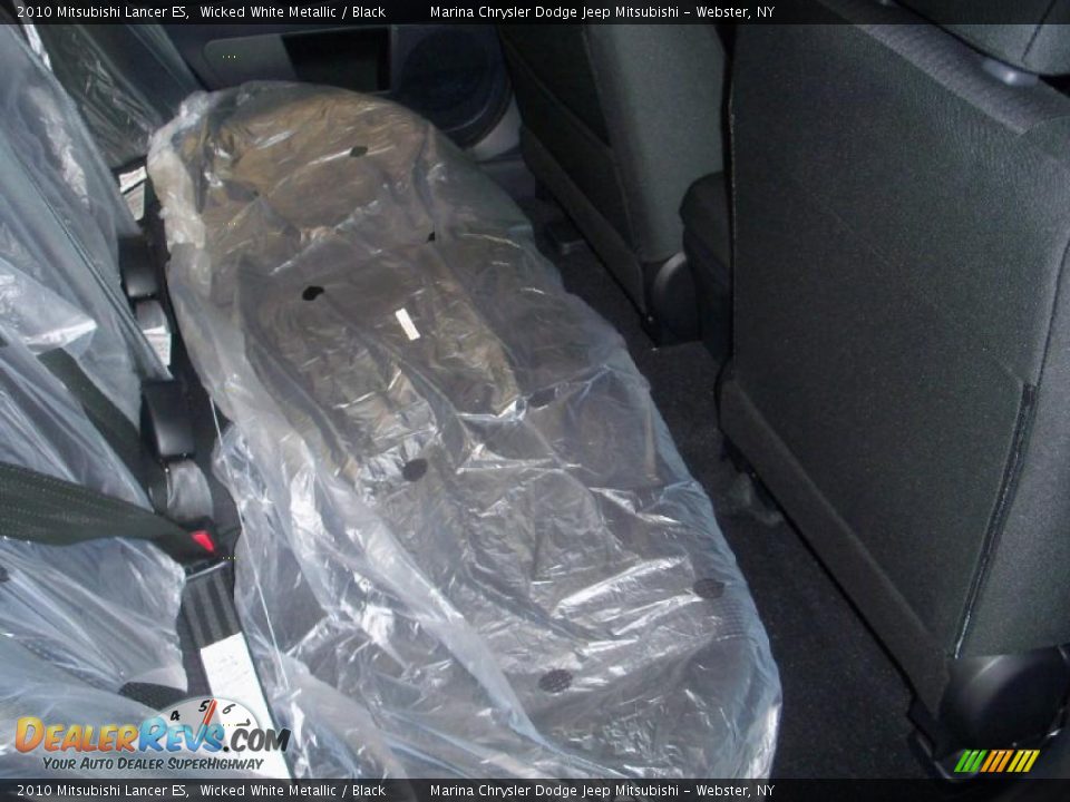 2010 Mitsubishi Lancer ES Wicked White Metallic / Black Photo #19