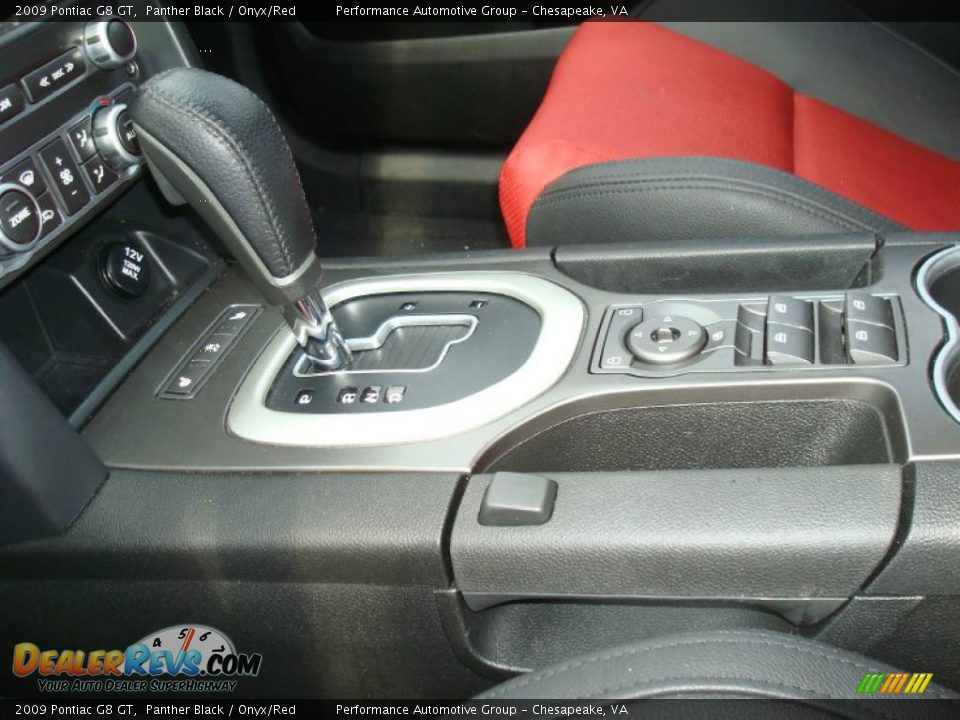 2009 Pontiac G8 GT Panther Black / Onyx/Red Photo #20