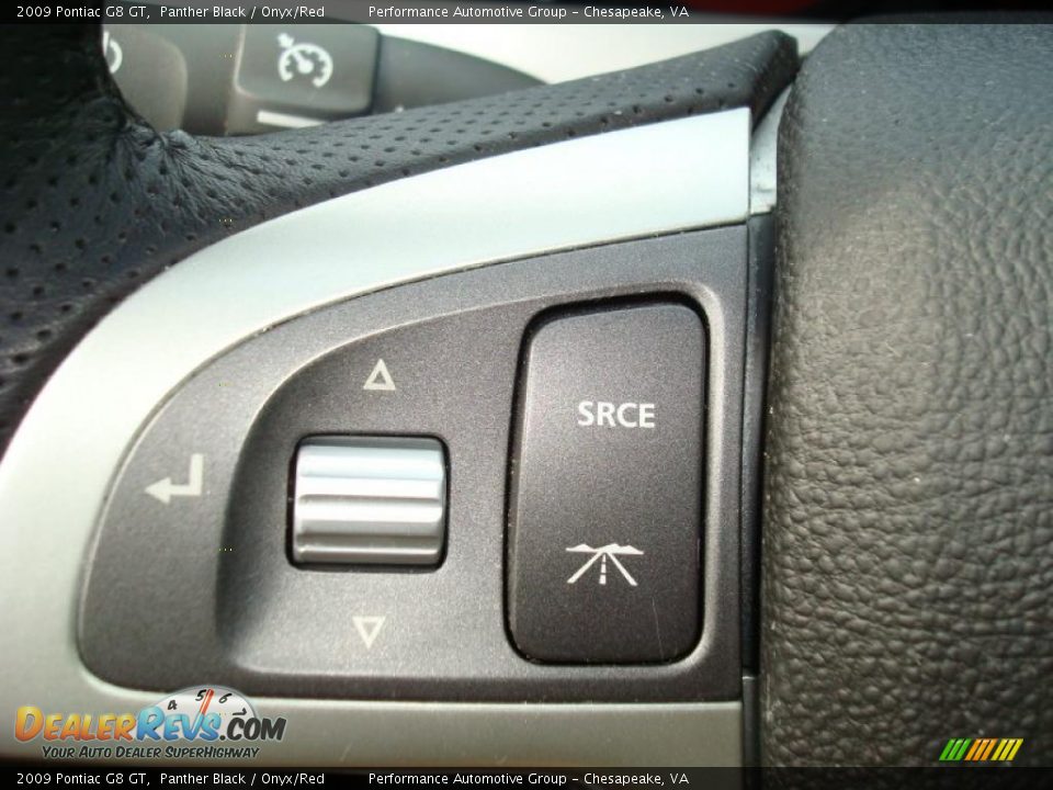 2009 Pontiac G8 GT Panther Black / Onyx/Red Photo #21