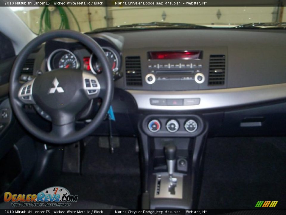 2010 Mitsubishi Lancer ES Wicked White Metallic / Black Photo #23