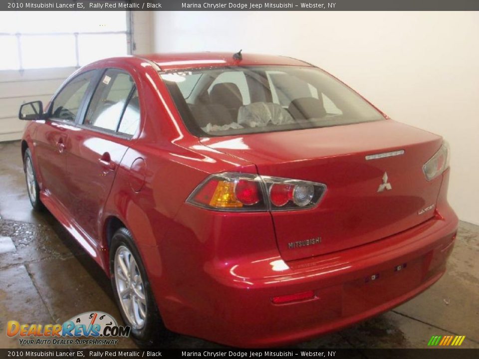 2010 Mitsubishi Lancer ES Rally Red Metallic / Black Photo #7