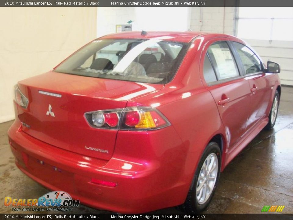 2010 Mitsubishi Lancer ES Rally Red Metallic / Black Photo #9