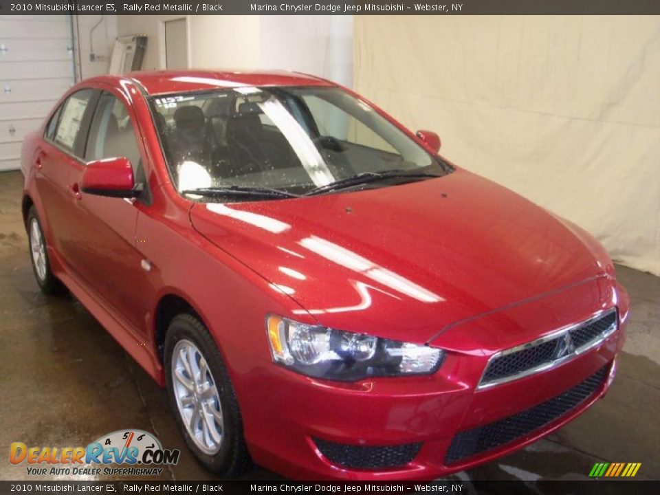 2010 Mitsubishi Lancer ES Rally Red Metallic / Black Photo #10