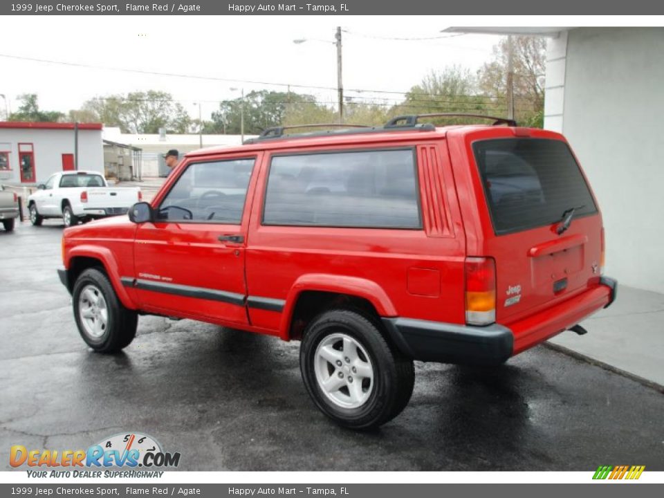 1999 Jeep Cherokee Sport Flame Red / Agate Photo #6
