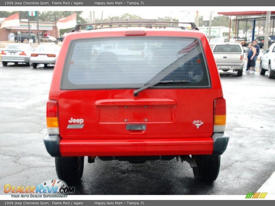 1999 Jeep Cherokee Sport Flame Red / Agate Photo #8
