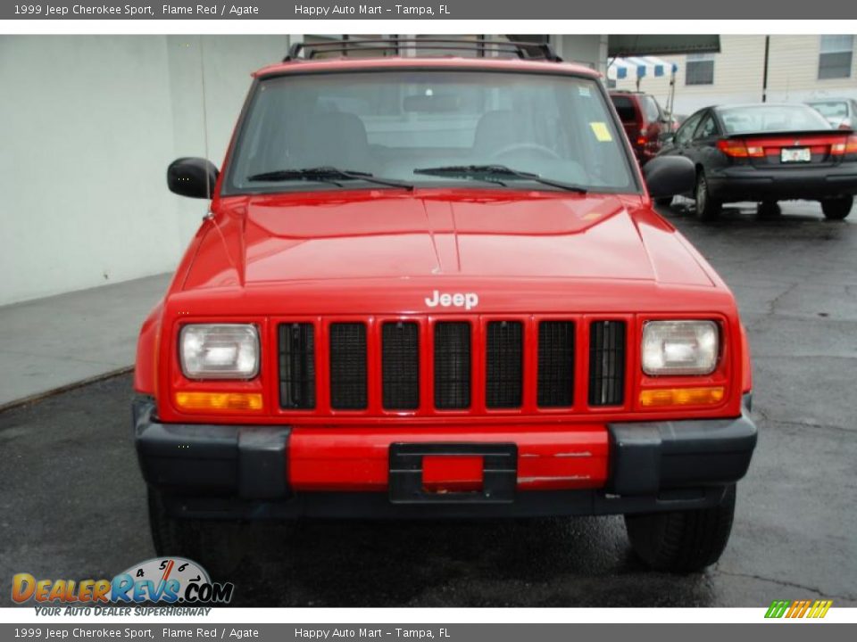 1999 Jeep Cherokee Sport Flame Red / Agate Photo #13