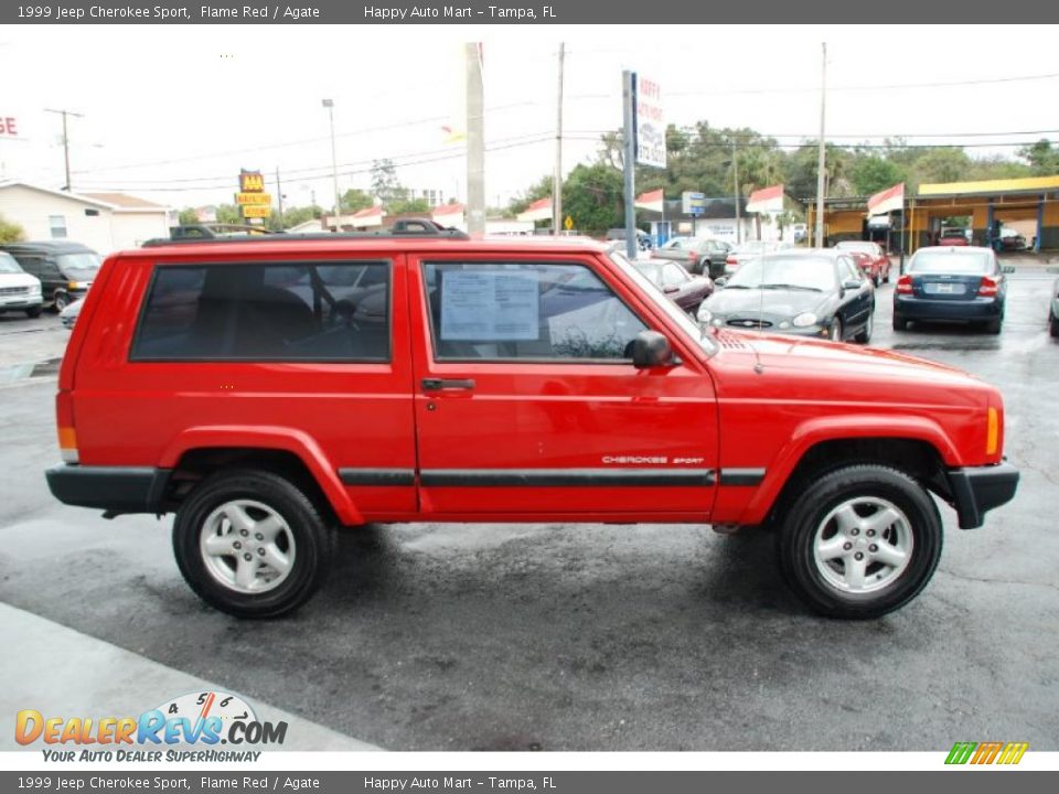 1999 Jeep Cherokee Sport Flame Red / Agate Photo #15