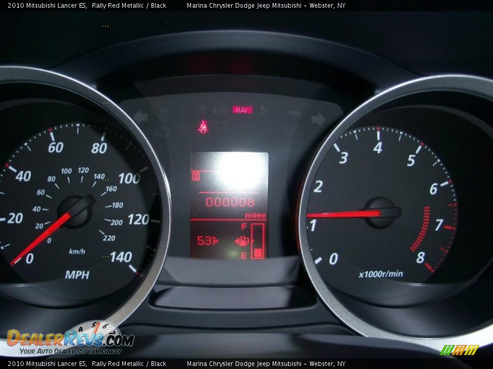 2010 Mitsubishi Lancer ES Rally Red Metallic / Black Photo #25