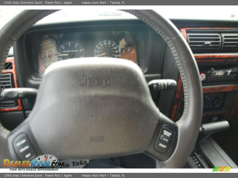 1999 Jeep Cherokee Sport Flame Red / Agate Photo #20