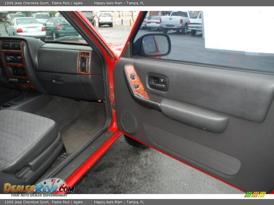 1999 Jeep Cherokee Sport Flame Red / Agate Photo #21
