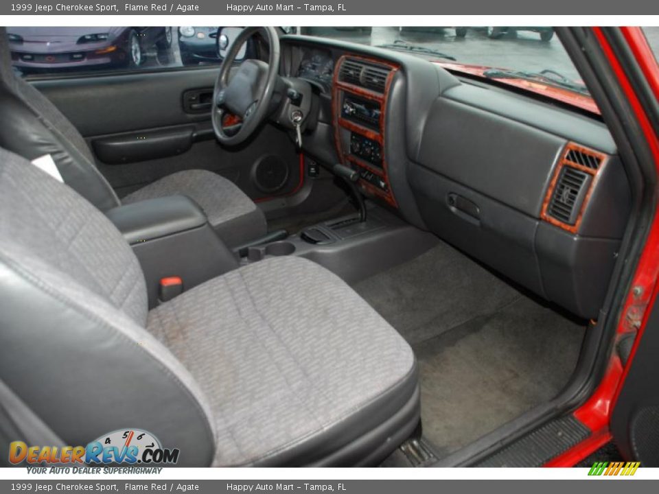 1999 Jeep Cherokee Sport Flame Red / Agate Photo #22