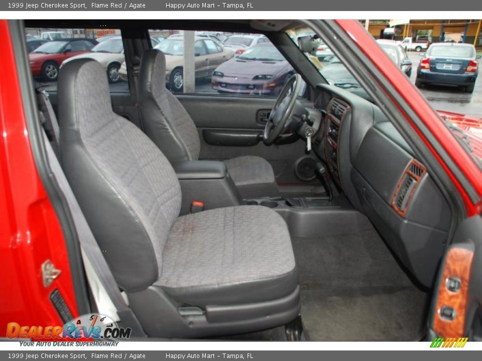 1999 Jeep Cherokee Sport Flame Red / Agate Photo #23