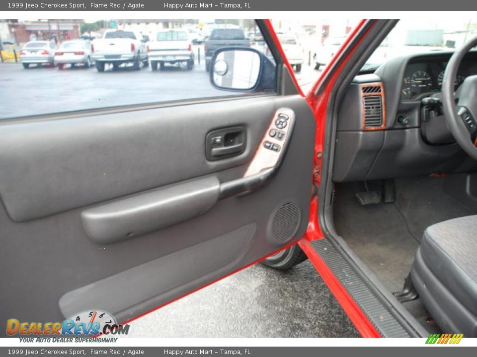 1999 Jeep Cherokee Sport Flame Red / Agate Photo #27