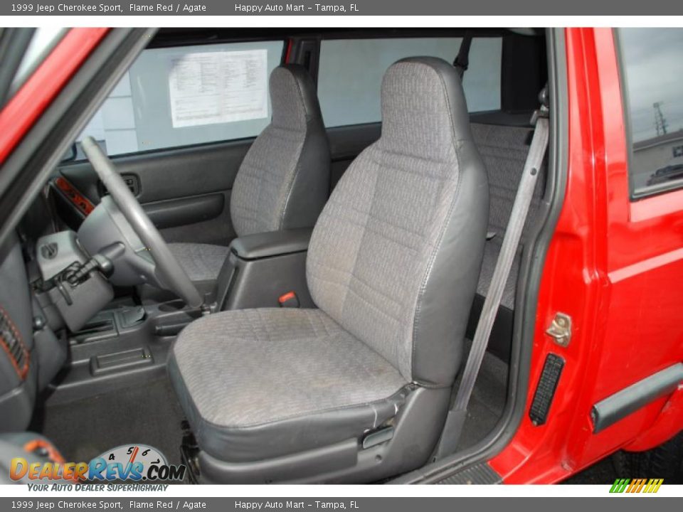 1999 Jeep Cherokee Sport Flame Red / Agate Photo #28