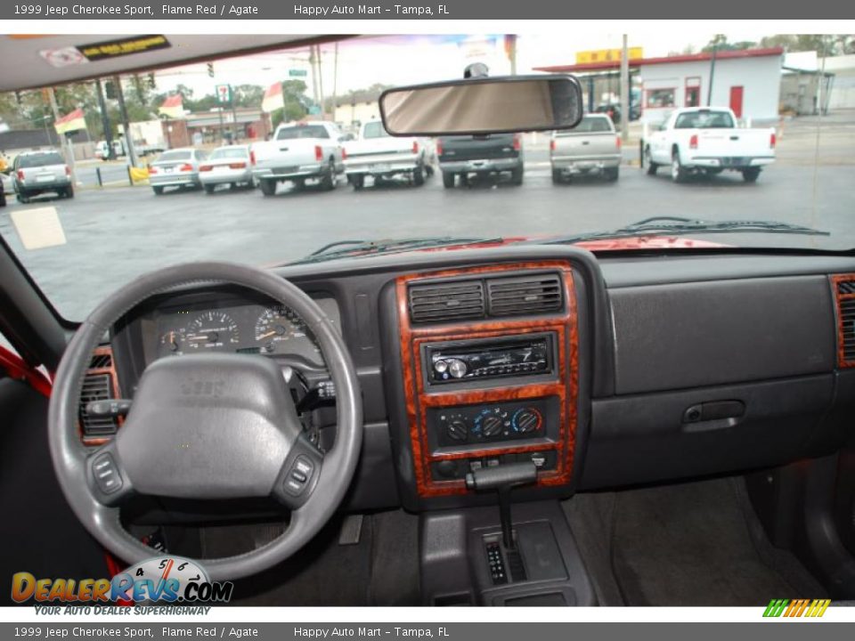 1999 Jeep Cherokee Sport Flame Red / Agate Photo #30