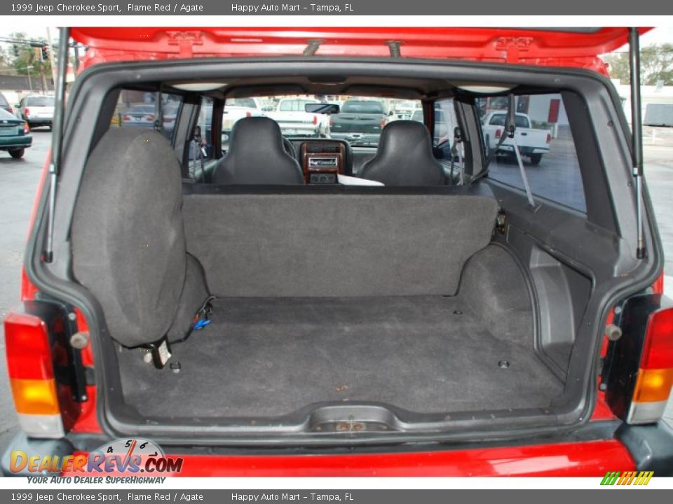1999 Jeep Cherokee Sport Flame Red / Agate Photo #32