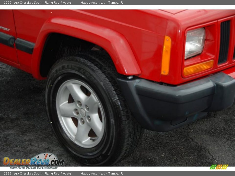 1999 Jeep Cherokee Sport Flame Red / Agate Photo #34