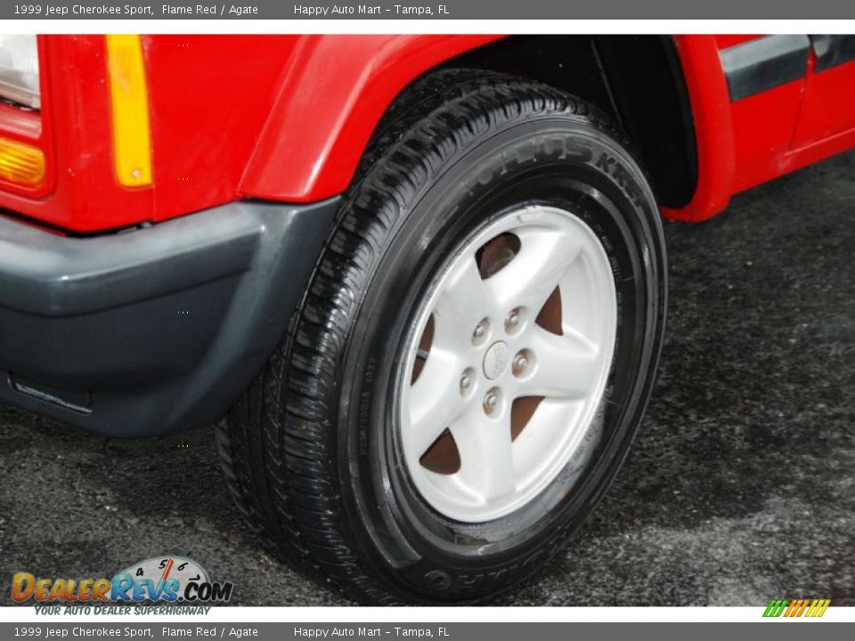 1999 Jeep Cherokee Sport Flame Red / Agate Photo #35