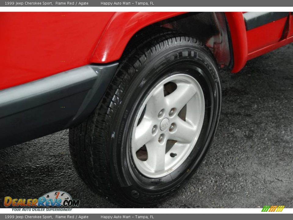 1999 Jeep Cherokee Sport Flame Red / Agate Photo #36